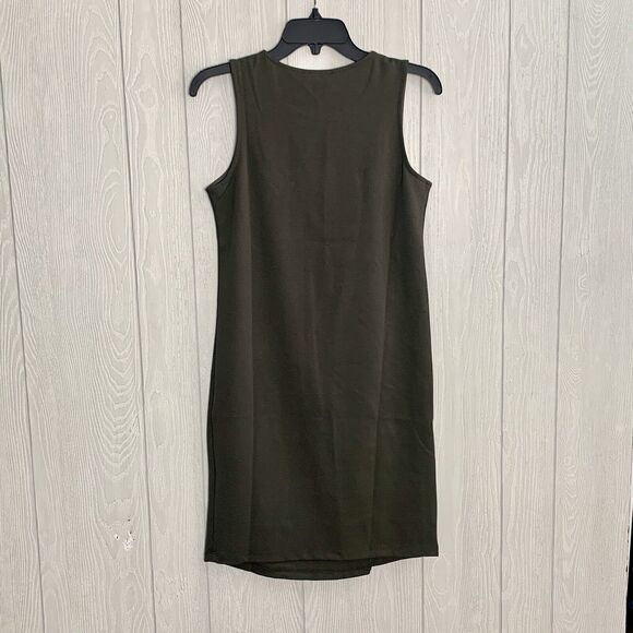 Heatherly Olive Green Sleeveless Dress Size XS NWT - Picture 4 of 5